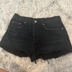 Carmar Denim black jean shorts.
